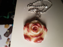Large breastmilk rose necklace