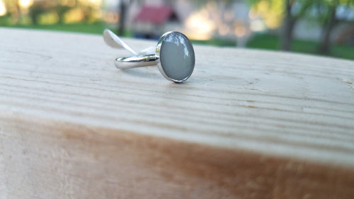 Stainless steel oval ring
