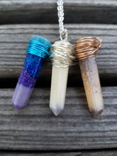 Large wire wrapped milk crystal