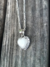 Halo heart necklace