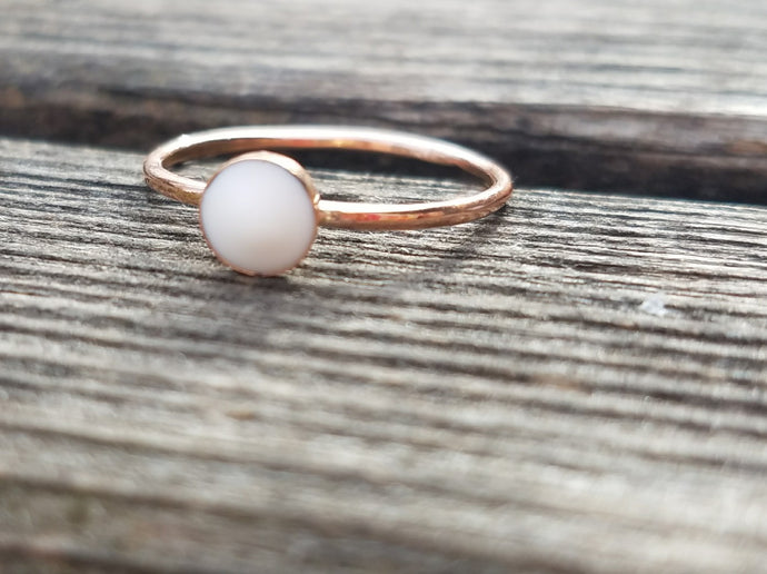 Simple rose gold ring